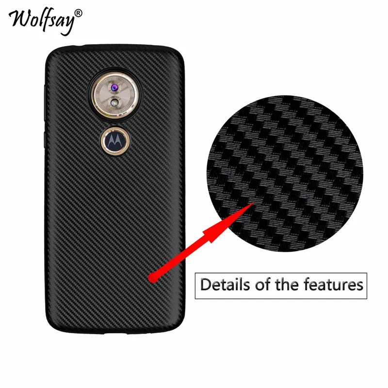 СПС чехол для телефона Moto G6 Play 5 7 "углеродного волокна Мягкий TPU Motorola играть
