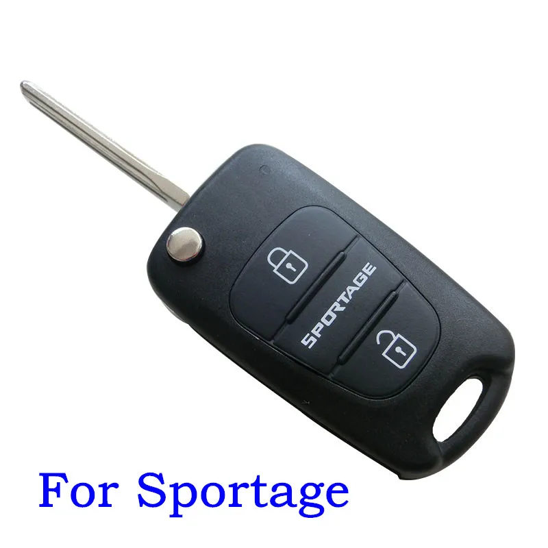3 кнопки дистанционный Флип складной Автомобильный ключ оболочка для Kia Sportage Rio K2