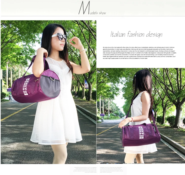 Gym Bag, Duffel Bag, Sports Gym Bag for Women and Men with Shoe Compartment