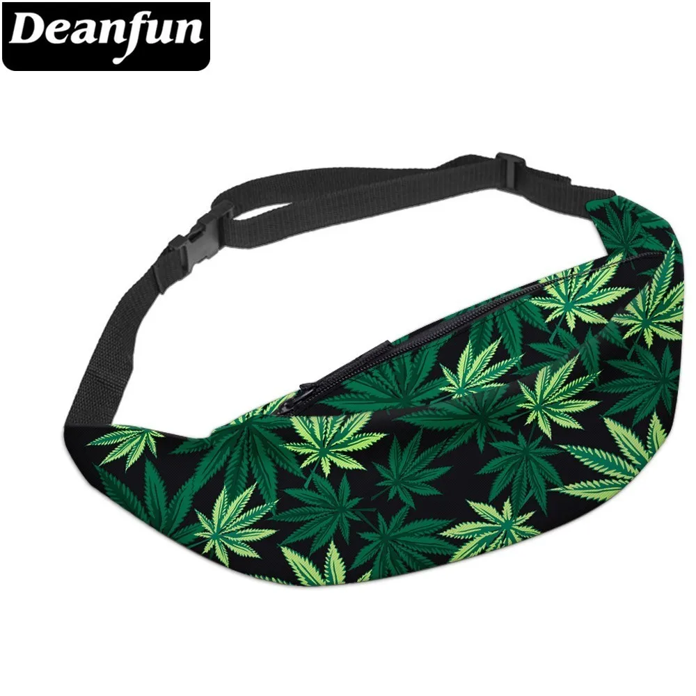 Поясная Сумка Deanfun для женщин забавная Женская сумочка с 3D принтом зеленых