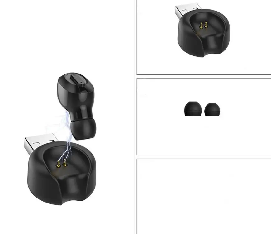 

Kuulee Wireless Headphone Bluetooth Earphone In-Ear Invisible Portable Headsets Hands Free Headphone