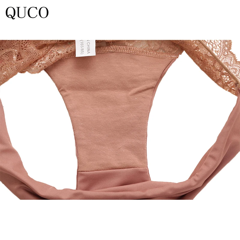 QUCO brand 4pcs top sale sexy women underwear Sexy Lingerie Cute Panties Women cottonPink Underwear Tangas Transparent w1 |