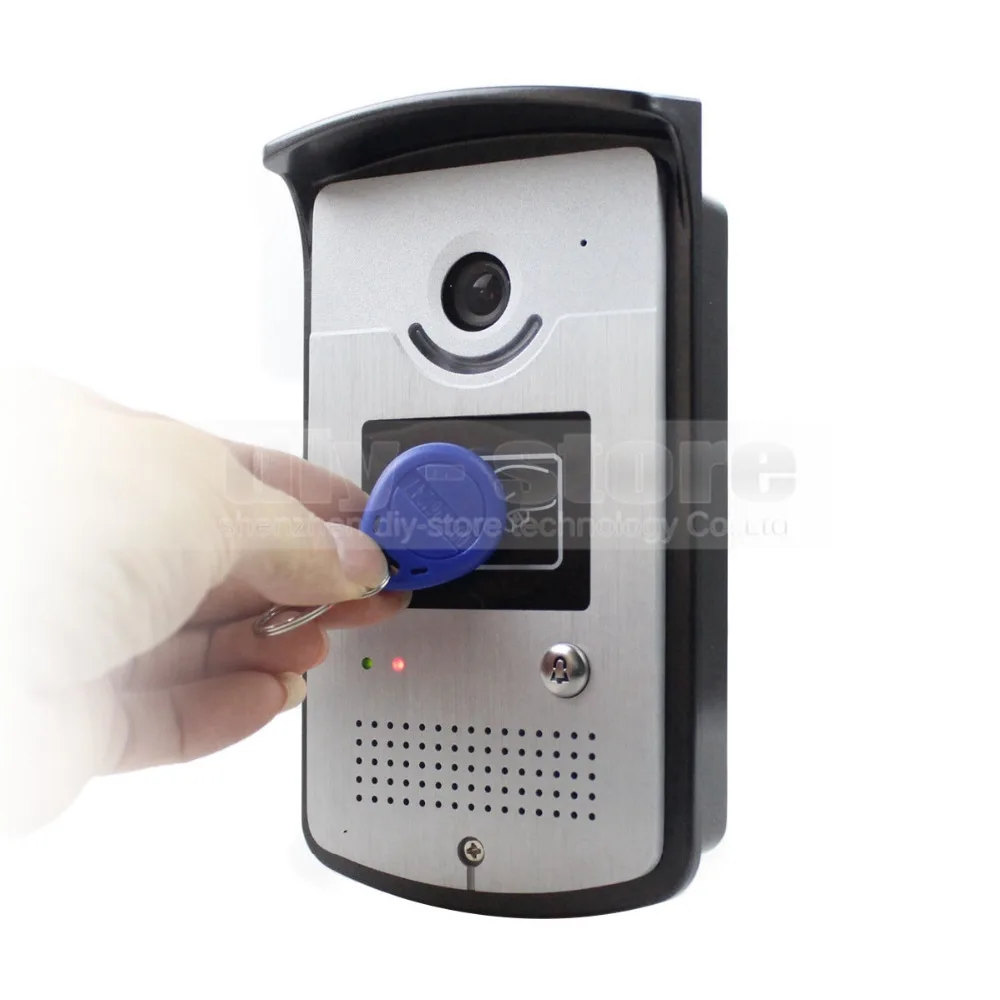Проводной видеодомофон DIYSECUR 10 дюймов дверной звонок для домашней безопасности