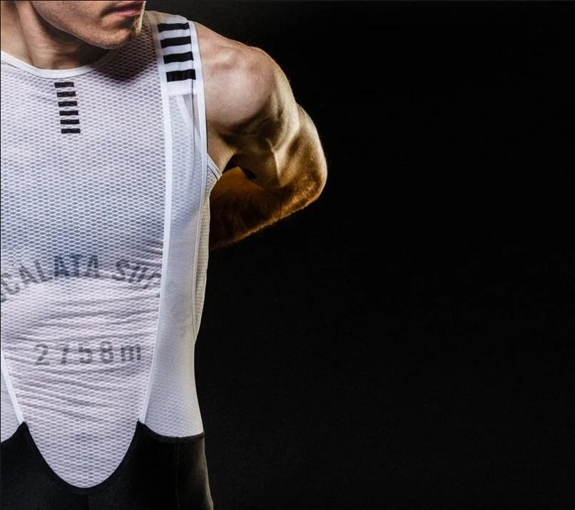 Black white/Pink Base Layer sleeveless Cycling Underwear Quick dry Road mtb shirt man woman Mesh Breathable under | Спорт и