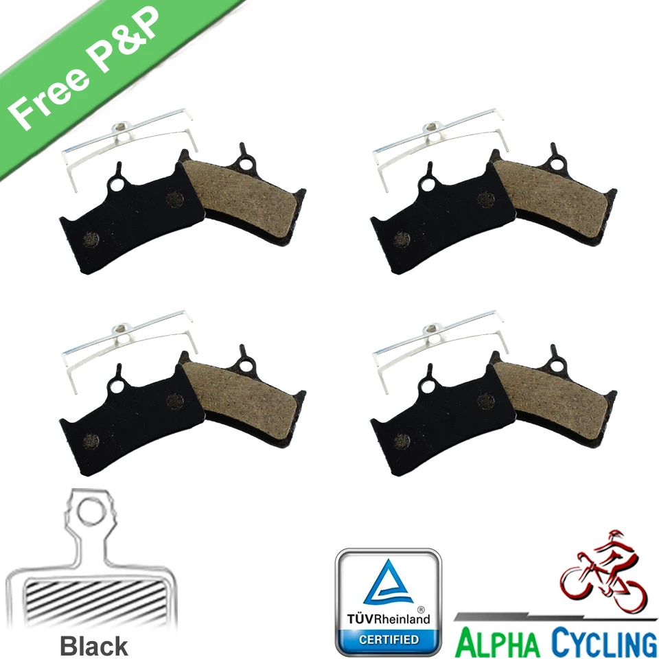 Велосипедные тормозные колодки для HOPE DH4 E4 M4 и Shimano M755 DH 4 пары черный класс