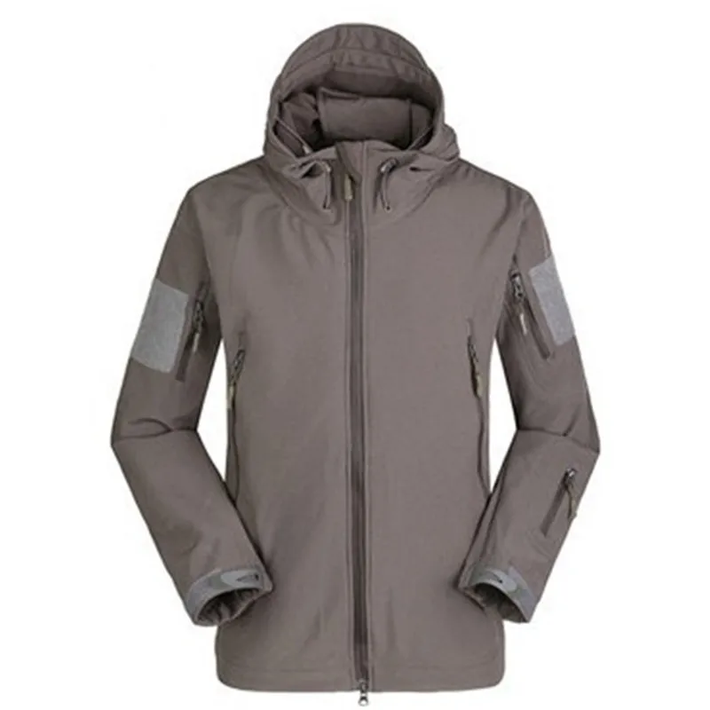 Gray WEST BIKING, Мужская штормовка для велоспорта, осенняя, зимняя, теплая, утолщенная, длинный рукав, пуховик, для улицы, для выживания, защита от пыли, ветрозащитная куртка - Цвет: Gray