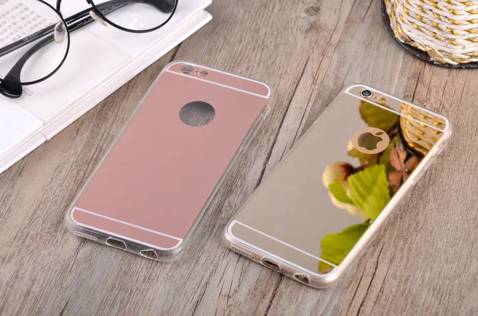 Хит, мягкий ТПУ зеркальный чехол s для Apple iPhone 4, 4S, 5, 5S, 5SE, 6, 6 S, 8 Plus, X, задняя защитная крышка для телефона, чехол для iPhone 7, 7Plus