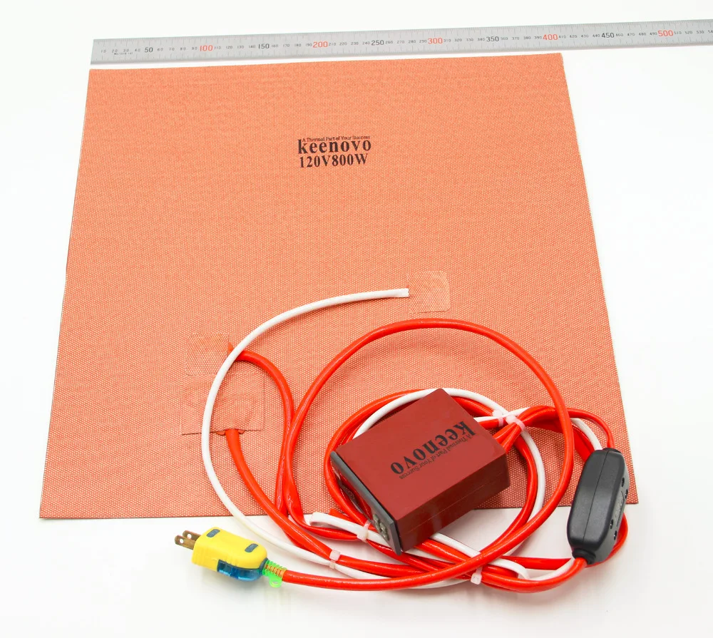 Price Kirovo سخان سيليكون ثلاثي الأبعاد بنمط gMax ، لوحة تسخين 16 بوصة ، مناطق تسخين مزدوجة ، وحدة تحكم رقمية kirovo