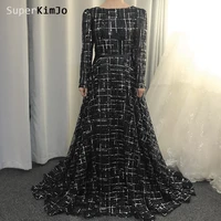 superkimjo robe femme vintage prom dresses 2022 navy blue elegant sparkly navy blue prom gown 2021 robe de bal