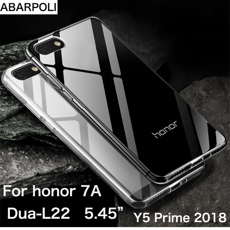 Для huawei Y5 Prime чехол Soft TPU крышка на Honor 7A Dua-L22 прозрачный Coque y5 5,45 ''Русская версия Honor 7A
