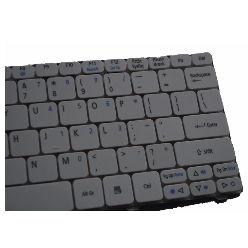 Сменная клавиатура GZEELE US для Acer Aspire One D255 D260 D270 AOD270 521 AO521 522 AO522 белая английская |