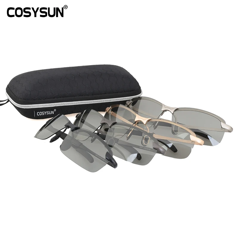 COSYSUN Брендовые очки для вождения фотохромные солнцезащитные мужские спортивные