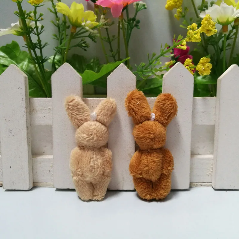 100 шт./лот 6 см мини-шарнирный кролик плюшевые игрушки животное для свадьбы