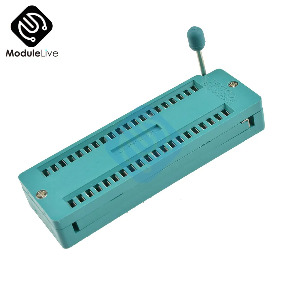 Зеленый DIP Универсальный ZIF IC Разъем тестового припоя Тип 40P 40Pin ZIP
