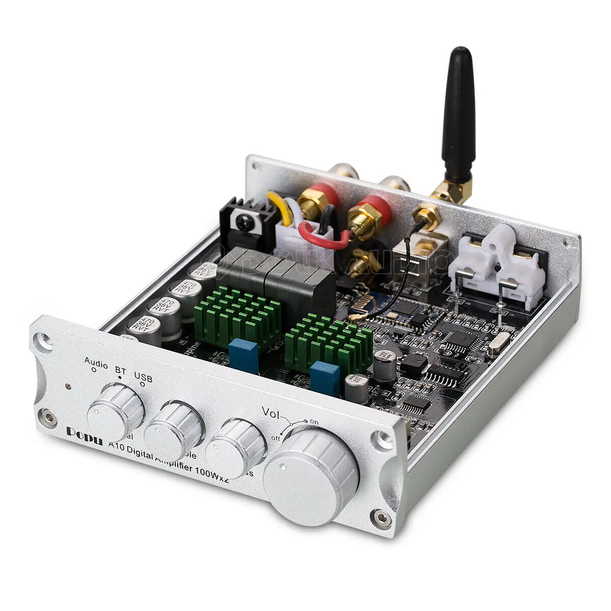 Douk Adio Bluetooth 5,0 усилитель мощности DAC USB звуковая карта Hi-Fi стерео цифровой усилитель 100 Вт* 2