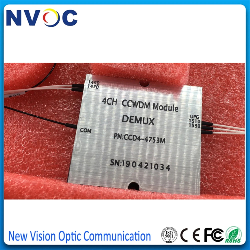Фото 1*4 CCWDM Mux/Demux модуль с 25 см LC/UPC(1470,1510, нм) разъем и 35 см портом FC/UPC COM, с 35 см портом FC/UPC UPG №5