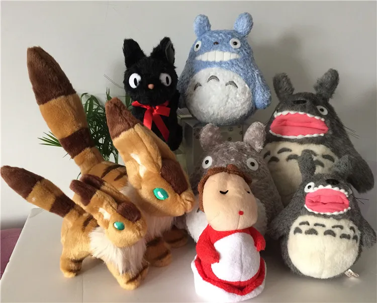 Мой сосед Тоторо кошка автобус Кики пыль плюшевые куклы детские игрушки Ghibli подарок Принцесса Мононоке