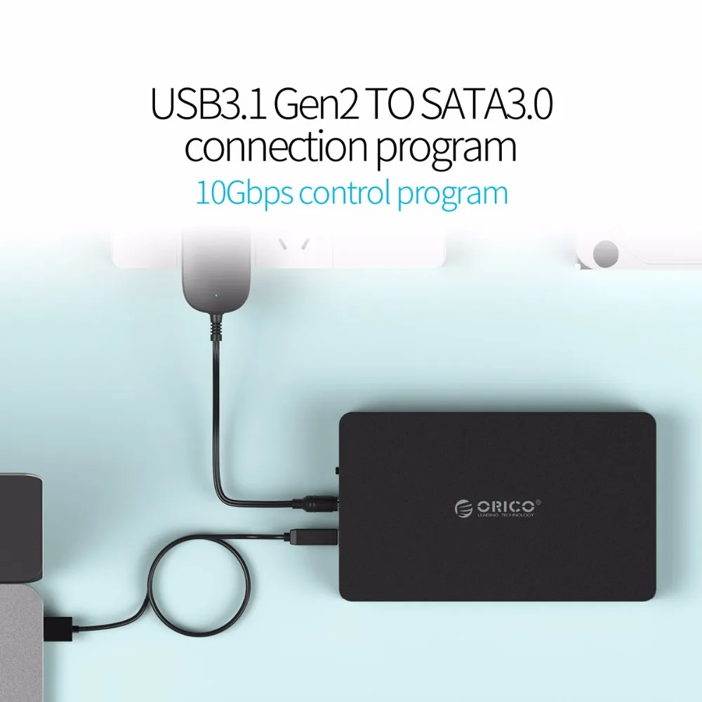 Корпус жесткого диска ORICO 3 5 дюйма type C внешний корпус SATA USB3.1 для дюймового и