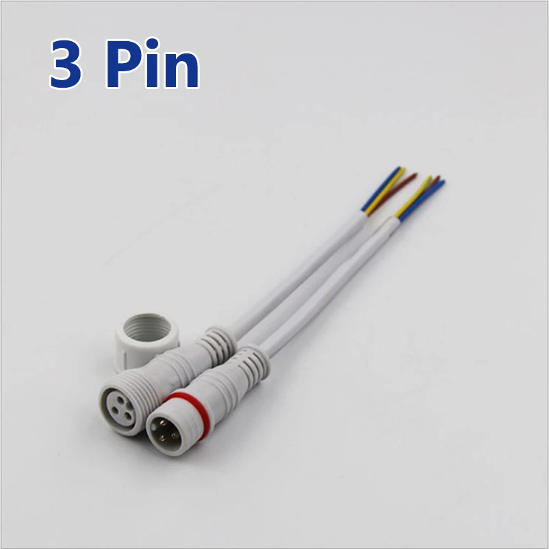 Штекер и гнездо водонепроницаемый штекер 2 контакта 3 4 5 контактов светодиодный