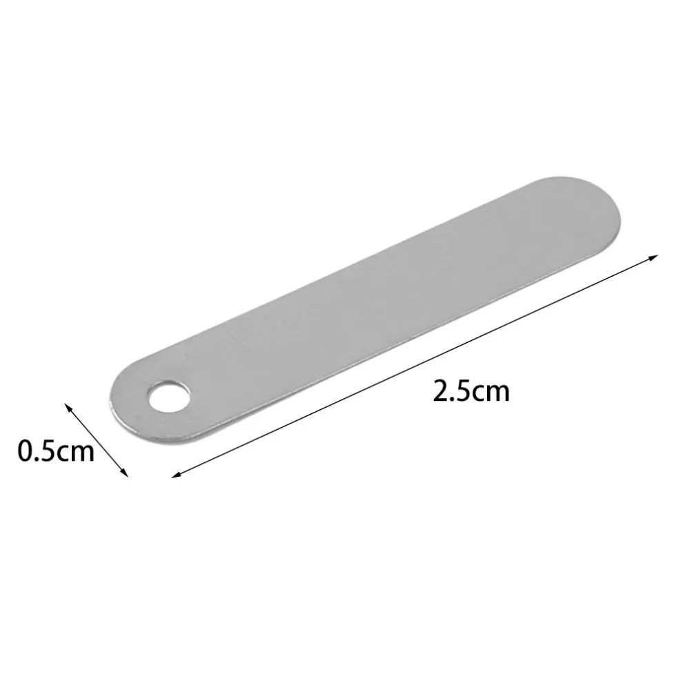 100pcs/set Conductive Sheet 2.5*0.5CM Solder Tab Suitable For 18650 14500 AA Sub C Battery Cell Silver | Игрушки и хобби