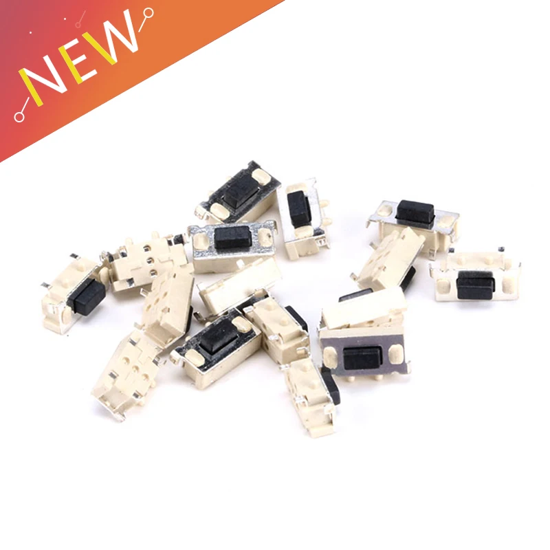 100 шт. микро тактовый сенсорный выключатель 3*6*3 5 3x6x3 SMD для MP3 MP4 планшетных ПК