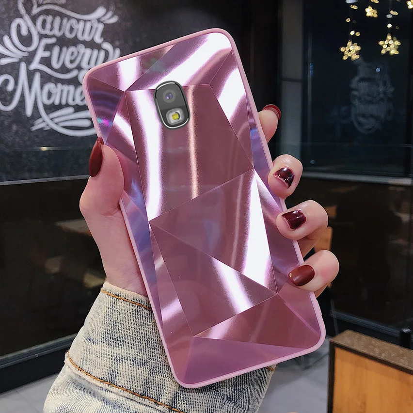 Светоотражающие ромбовидный узор чехол для samsung Galaxy J3 J5 J7 J7 J5 J2 Prime J4 J6 Plus Prime J510 J710 J530 J730
