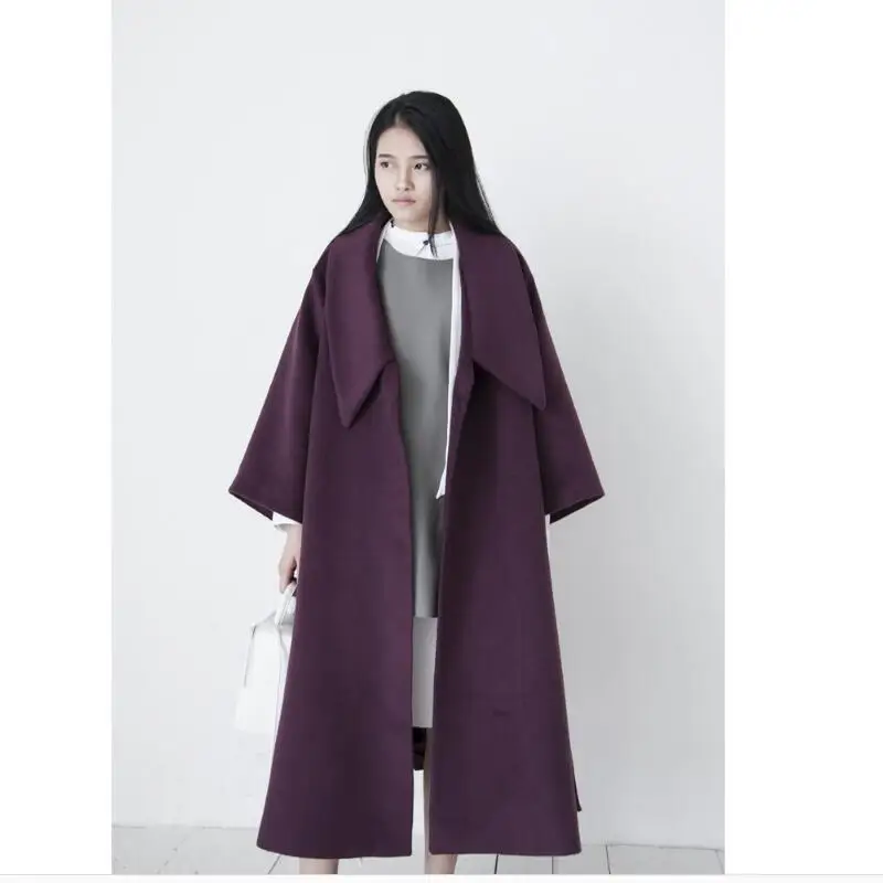 Европейский станция 2017 зима модные женские туфли новое пальто 7 минут с длинным