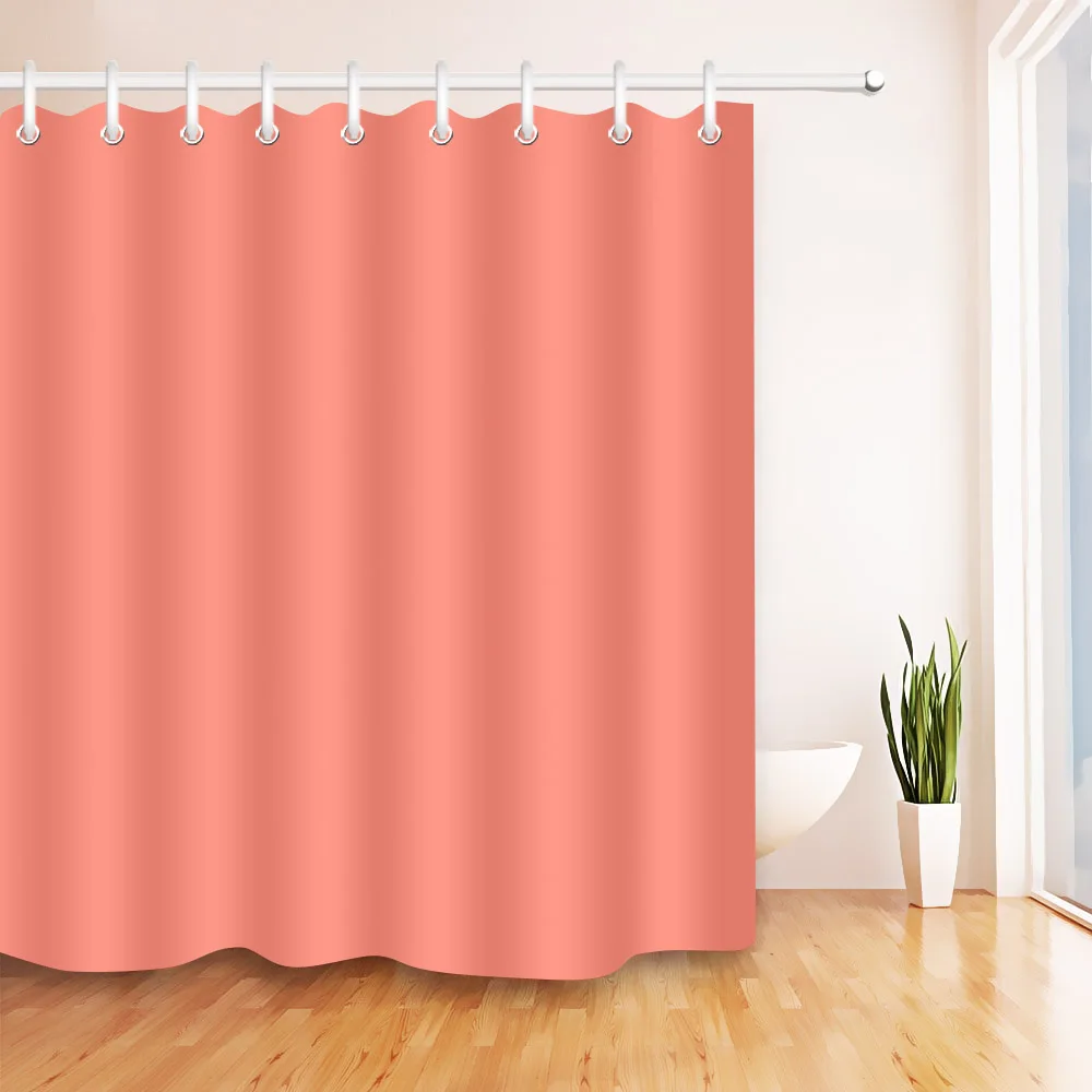 LB 180*180 Orange Shower Curtains Bathroom Curtain Waterproof Polyester Screens Fabric for Woman Girl Kids Bathtub Home Decor | Дом и сад