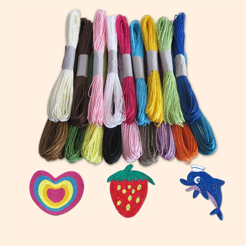 30m/Lot Paper Cords for Kids Children Colorful Thread Rope DIY Handmade Craft Home Wall Decoration Accessories Cord String | Дом и сад