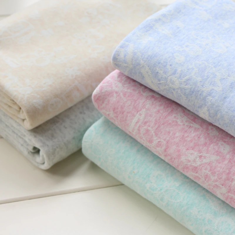 

Buulqo 50*160cm Cotton knitted jacquard fabric Printed cartoon non fluorescent baby bedding children underwear fabric