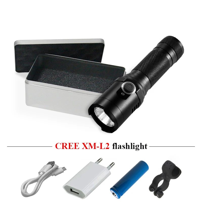 С магнитами linternas USB фонарик cree xm l2 светодиодный 18650 водонепроницаемый фонарь для