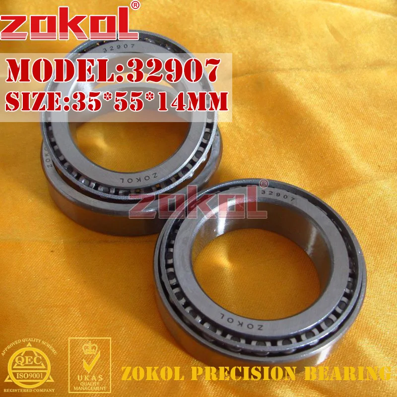 Подшипник ZOKOL 32907 2007907E конический роликовый подшипник 35*55*14 мм|bearing bearing|bearing roller