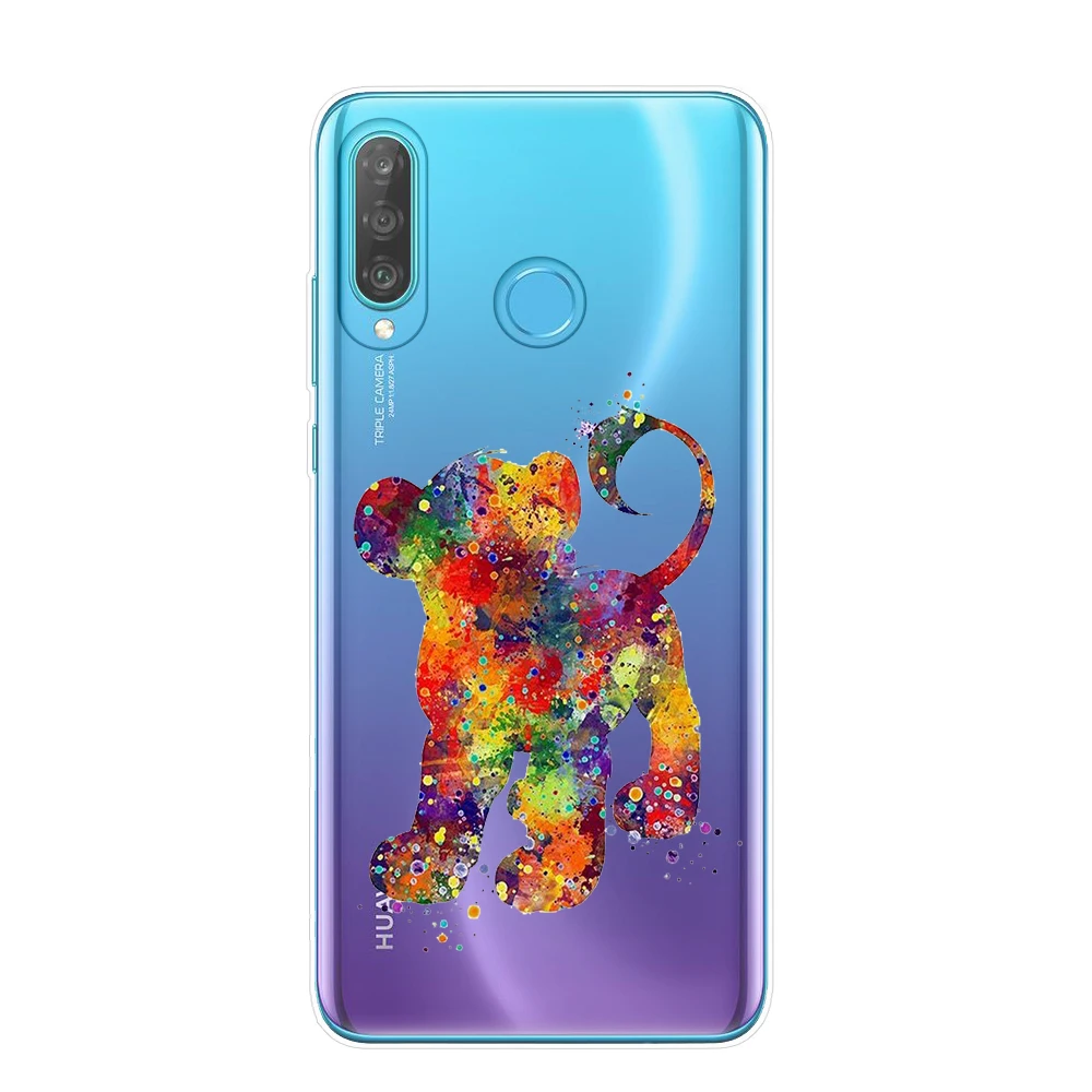 Акварельный чехол для телефона Alice Tinkerbell Ститч Русалка Принцесса чехол для huawei P30 P20 Lite P10 P9 P8 Lite чехол s