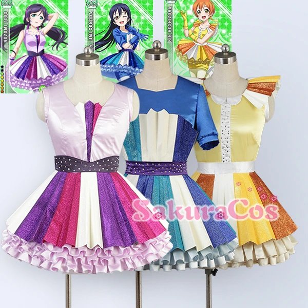 

[STOCK] 2017 Anime Love Live Sonoda Umi/Tojo Nozomi/ Hoshizora Rin 4th Concert Lily White Uniforms Cosplay Costume Free Shipping