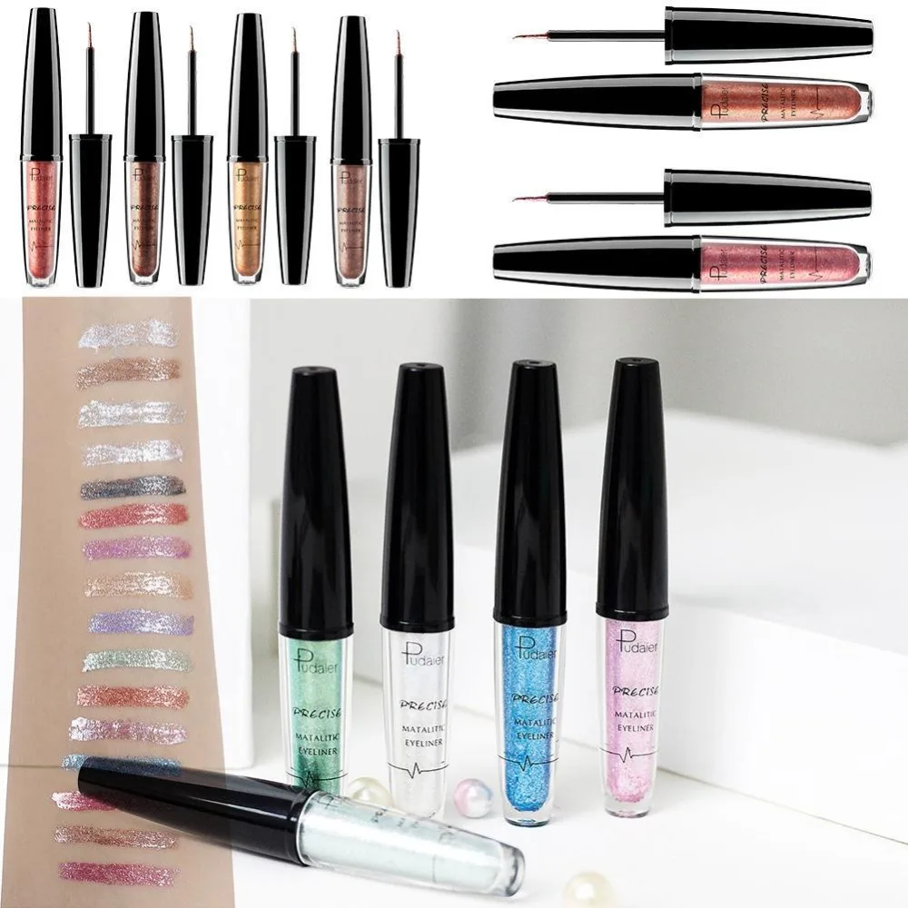 PUDAIER блестящая подводка для глаз макияж перламутровый женщин Водонепроницаемая