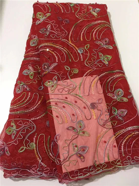 

2019 New Design nigerian lace fabric high quality flower applique embroidery tulle lace 3D african lace fabric for women