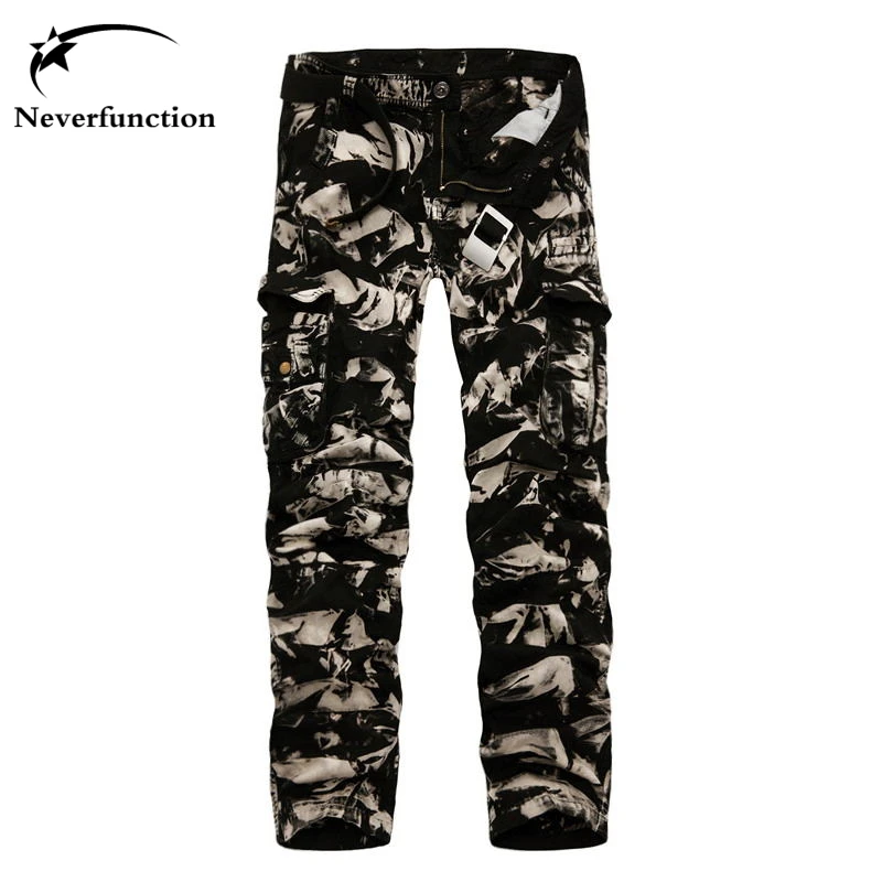 Брюки карго 2017 новые мужские брюки для бега военные Мультикам армейские