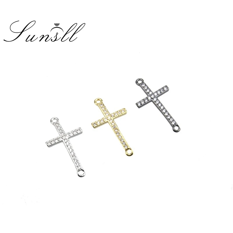 SUNSLL Small Trendy Gold/Black/Silver Copper White Cubic Zirconia Simple Bracelet Accessories Jewelry for Women Gift Anniversary |
