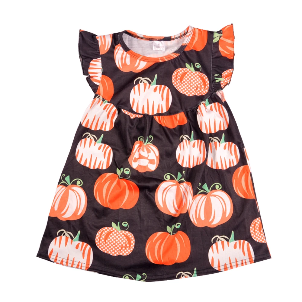Halloween Day New Arrival Baby Girl Summer Clothes Cute Pumpkin Pattern With Ruffle Pants Set Boutique Clothing 2GK807-483 | Детская