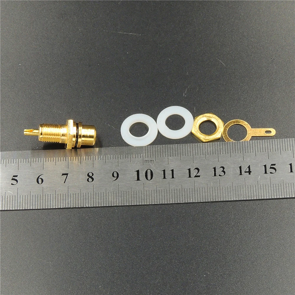 50 шт. Позолоченные разъемы RCA Female Jack для монтажа на панели шасси красный + черный