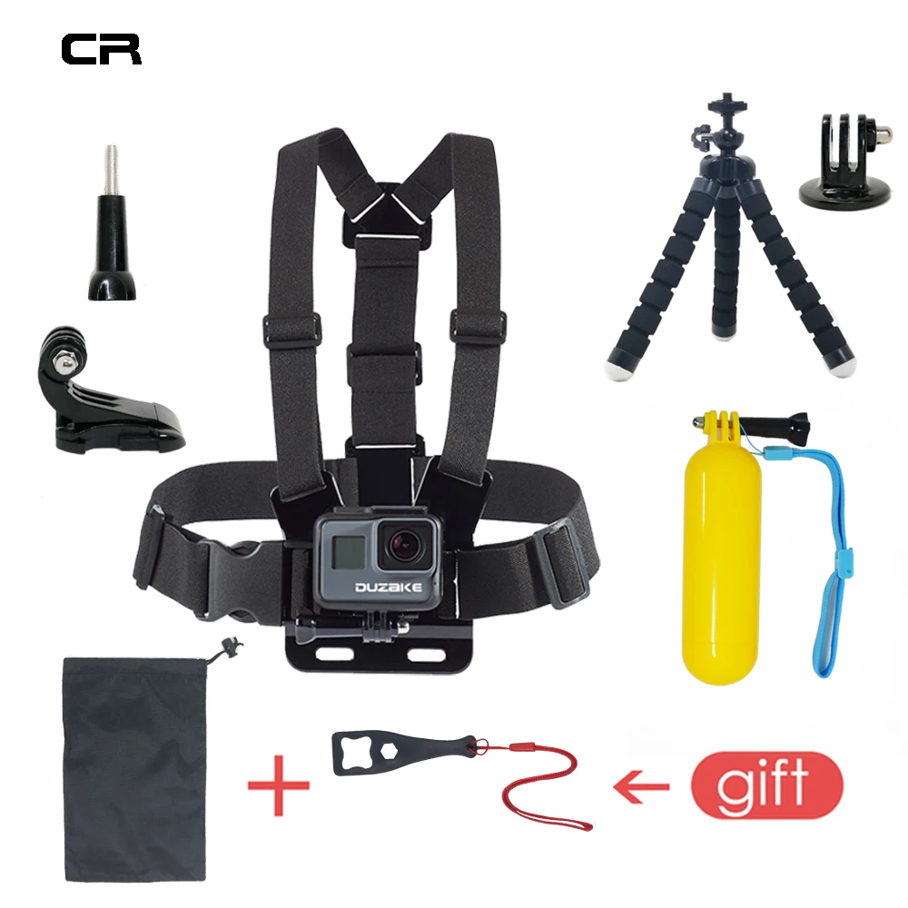 Нагрудный ремень для Gopro Hero 6 5 Аксессуары нагрудный Go Pro SJCAM Штатив Eken H9 Xiaomi Yi 4K Экшн