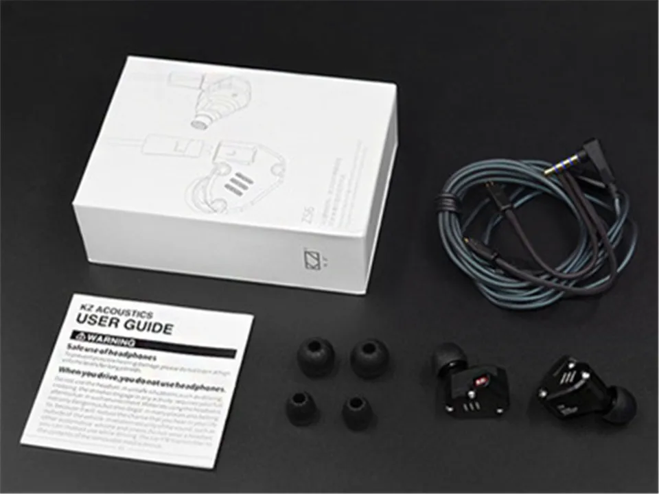 KZ ZS6 2 сбалансированные арматурные + динамических драйвера 2-контактные 0 75 мм