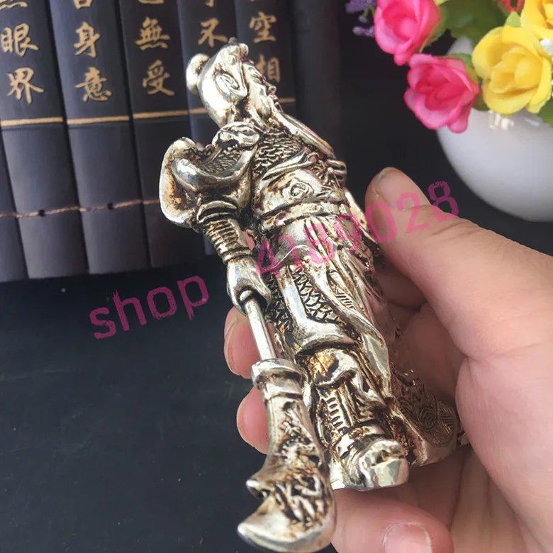 Чистая белая медь Wu God of wealth игровой нож Guan Gong украшения ручной работы коллекция