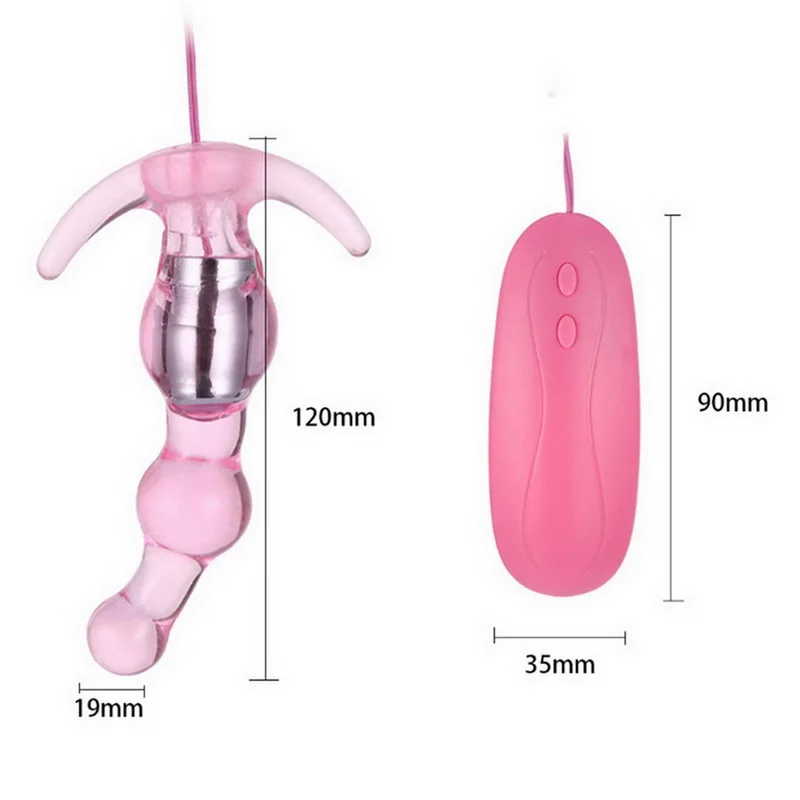 10 Speeds Vibrating Prostate Massager Anal Plug G Spot Vibrator Beads Butt Sex Toys Men Women Gay Products |