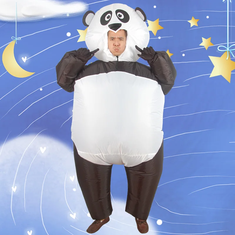 Новый стиль надувной костюм панды Fatsuit животное Сафари Для Взрослых нарядное