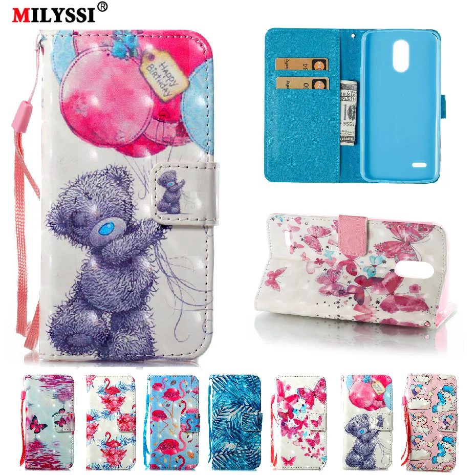 MILYSSI 3D Vision окрашенный узор чехол для телефона из искусственной кожи LG Stylus 3 Stylo