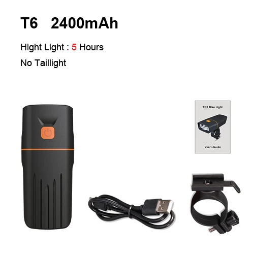 Set 1 T6 2400 mAh NEWBOLER 2400LM высокое светильник 10 час передняя фара для велосипеда светильник usb-фара для светильник Горный Дорожный велосипед вспышка светильник IPX-6 Водонепроницаемый 5 V/1A - Цвет: Set 1 T6 2400 mAh