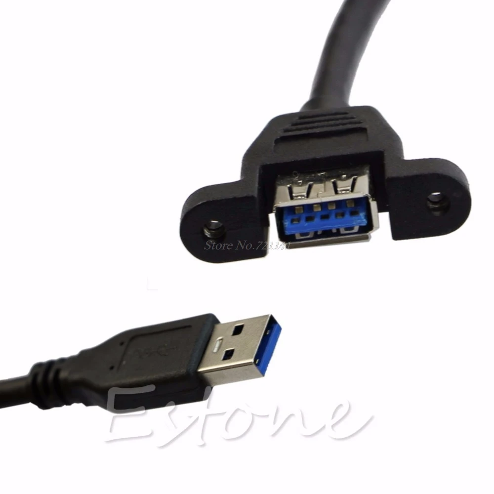 Удлинительный Кабель USB 3 0 штекер-гнездо формованная панель крепление порт