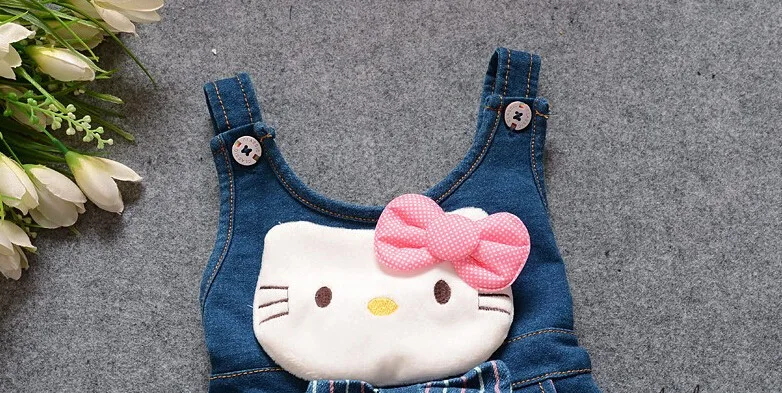 BibiCola/комплект осенней одежды для маленьких девочек детские весенние джинсовые