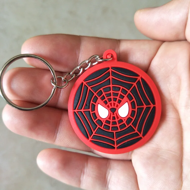 C45 3D мультяшная фигурка ПВХ Marvel Мстители брелок милый супергерой Бэтмен человек паук брелок для ключей детский брелок подарок - Цвет: C45